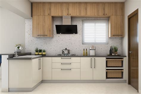 Modular Kitchen Design With Dual Toned Decor Livspace