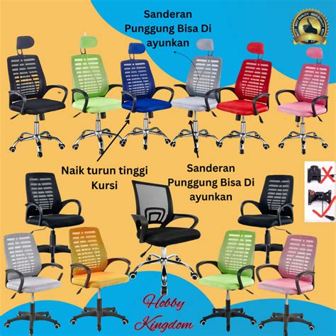 Jual Luxes Kursi Kantor Hidrolik Kursi Mekanis Kursi Kerja Jaring