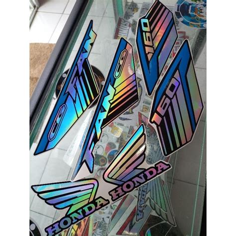 adesivos holográficos fan 160 2019 Shopee Brasil