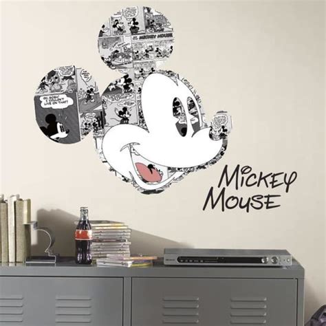 Stickers Géant Mickey Mouse Comics Disney Cdiscount Maison