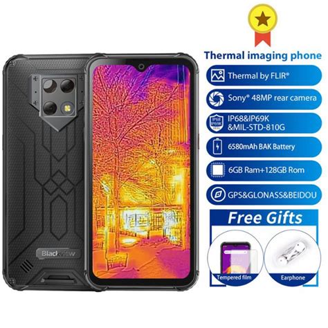 Blackview Pro NFC Thermal Camera Mobile Phone 6GB+128GB Helio P70 ...