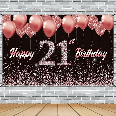 Buy Vlipoeasn St Birthday Decorations For Her Rose Gold St Birthday