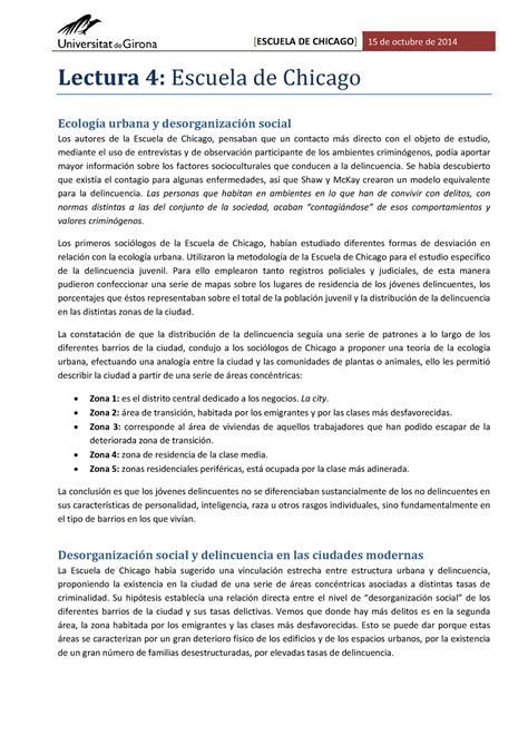 Lectura 4 Escuela Chicago DE 15 De Octubre De 2014 Lectura 4
