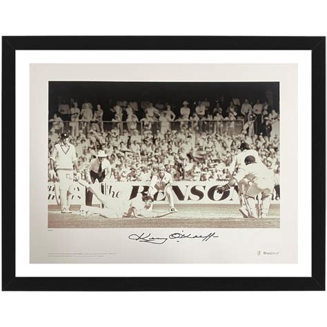 Cricket - Kerry O'Keeffe Signed & Framed Sharp Shots Print | Taylormade ...