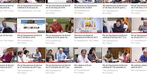 PLENO ORDINARIO DE JULIO 2018 AL YOUTUBE Ajuntament De Borriol