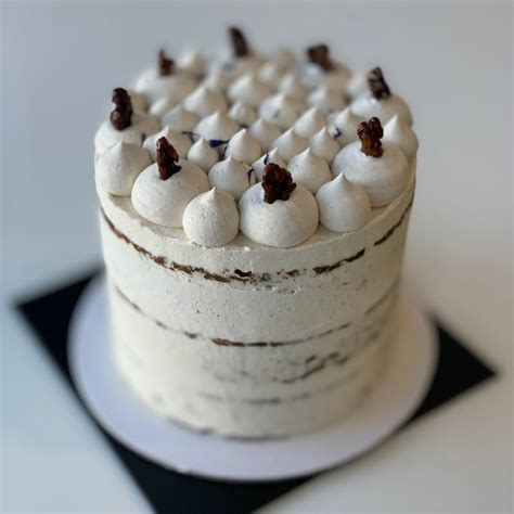Inch Carrot Walnut Layer Semi Naked Cake Days Notice MAHADEVA S KITCHEN