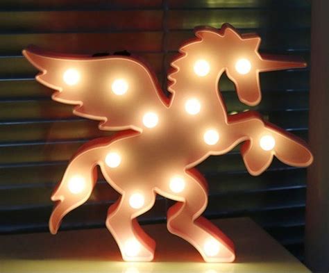 Lámparas Decorativas Led Mesa Unicornio Pony Envío Gratis Cuotas