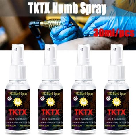 New Tktx Anesthetic Foam Numbing Spray Tattoo Supply For Painless Used