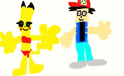 Pikachu In Bikini With Ash Ketchum By Flyscratch On DeviantArt
