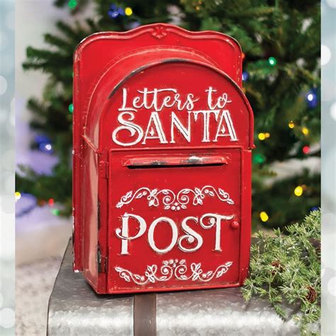 Metal Christmas Mailboxes Christmas Decorations Santas Mailbox Santa