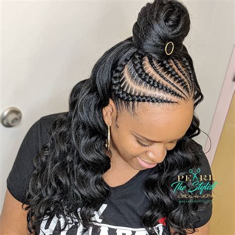 Perfect Half Up Half Down Braid Styles Black Hair Trend This Years