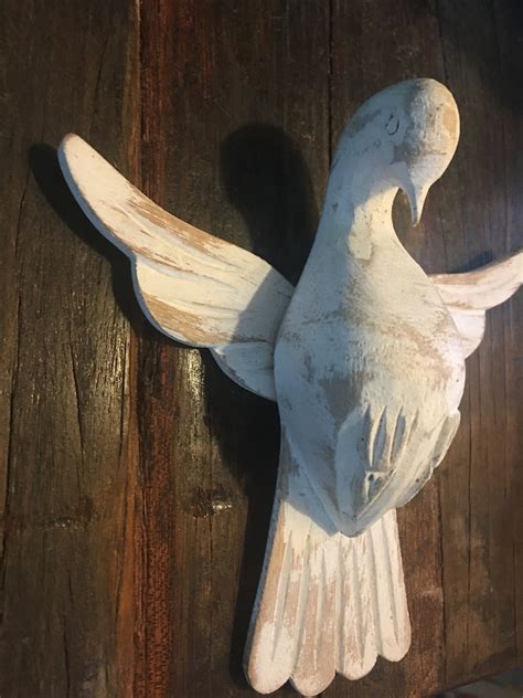 Holy Spirit Of God 6 Wall Trinity Dove Statue Wood Etsy