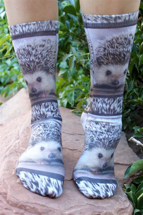 Cute Hedgehog Socks Hedgehog Lover Gift Cool Birthday | Etsy