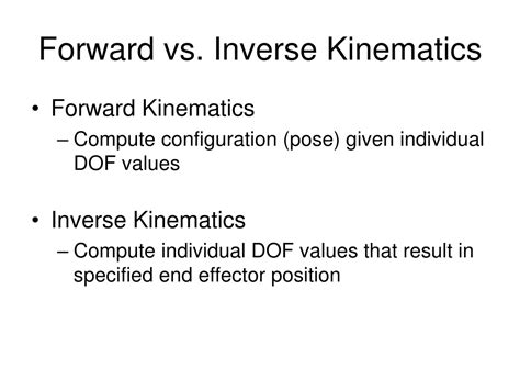 PPT CPSC 441 Forward Kinematics And Inverse Kinematics PowerPoint