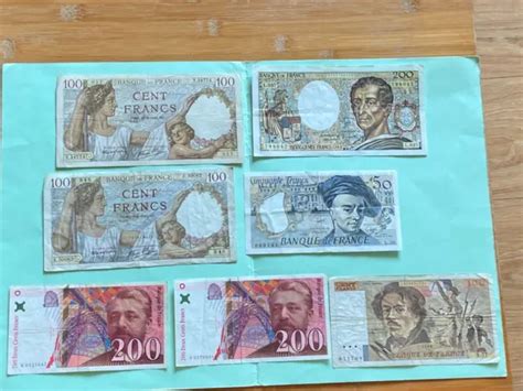 LOT DE 7 Billets France Ayant Circuler EUR 21 00 PicClick FR