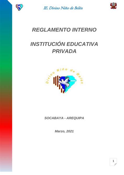 Pdf Reglamento Interno Instituci N Educativa Privada Dokumen Tips