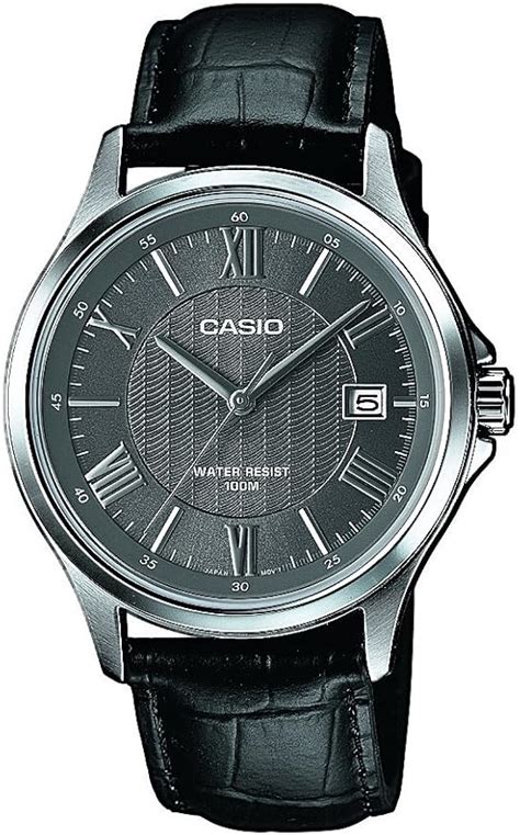 Casio Herren Armbanduhr XL Collection Analog Quarz Leder MTP 1383L