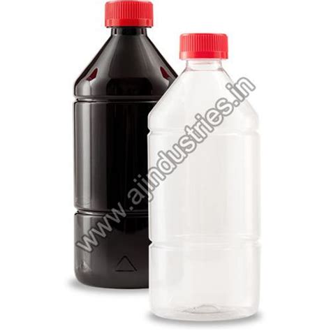 White Round PET 200ml Phenyl Bottles For Phenyle Feature Fine