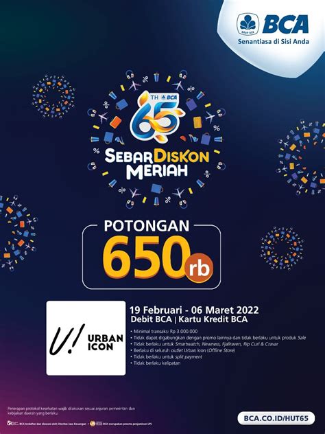 Surprise Promo Spesial Ulang Tahun BCA Urban Icon Magazine