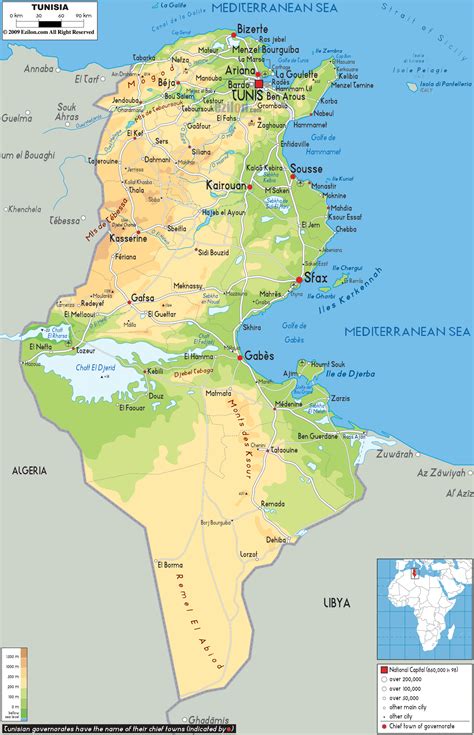 Tunis Map World Of Map