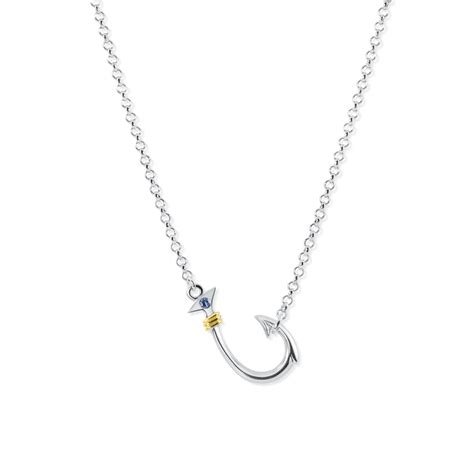 hook necklace  bronze lady