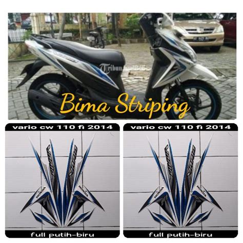 Jual STIKER STRIPING LIS LES POLET BODY MOTOR HONDA VARIO LED 110 2014