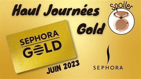 Petit Haul Sephora Gold Juin J Ai T Raisonnable Pour Une Fois