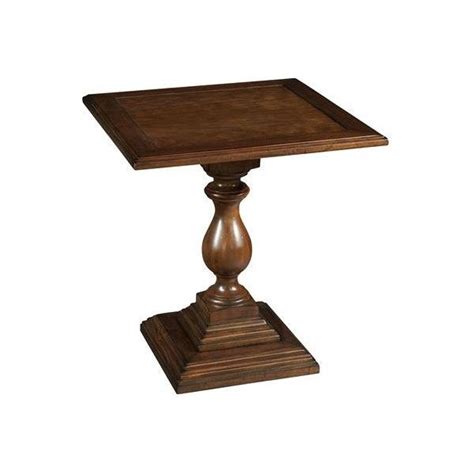 Hekman Vintage European Square Pedestal End Table Traditional Side