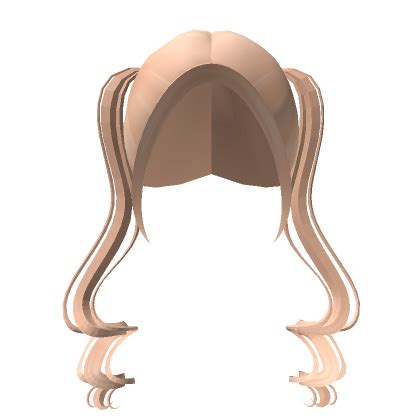 Cute Curly Front Long Pigtails In Blonde Roblox ID Code