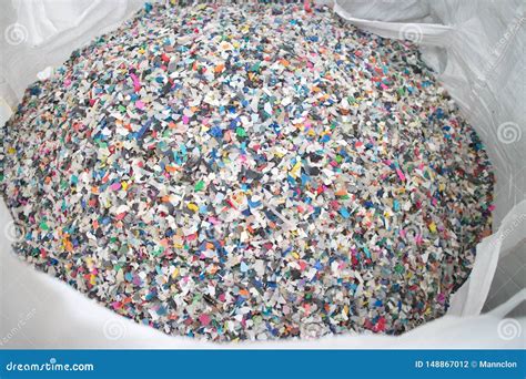 Recycling Shredded Plastic Stock Photo Image Of Bunch Industry