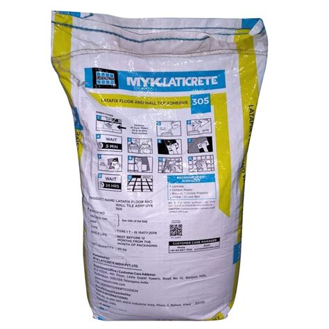 MYK Laticrete Latafix 305 Tile Adhesive 20 Kg Bag At Rs 350 Bag In Satna