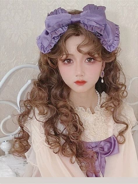 Gorgeous Vintage Curly Lolita Wig Brown Curly Wig