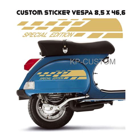 Jual Bisa Cod Sticker Spesial Edition Vespa Px Excel Exclusive Strada