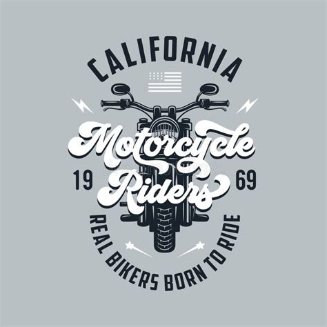 Vintage Motorcycle T Shirt Graphics Born To Ride Ride To Live Vector