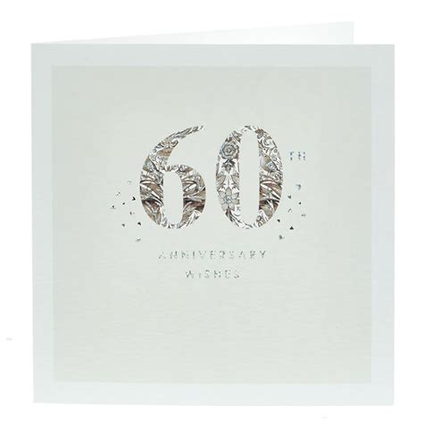 60th Wedding Anniversary Cards, Diamond 60th Wedding Anniversary Cards ...