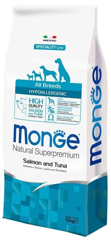 Сухой корм для собак Monge Superpremium All Breeds Adult Hypo Salmon ...