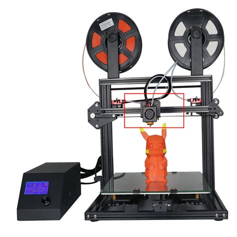 2 In 1 Out Assembled Extruder Hot End Kit 1 75mm 0 4mm Nozzle For 3d