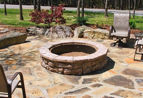 Natural Concrete Products Co Fossill Stone Fire Pit Kit Stone Fire