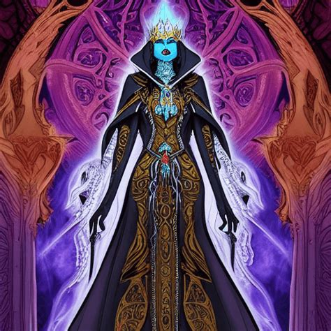Queen Drow Lich Priestess Graphic · Creative Fabrica