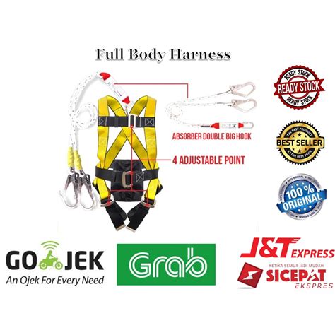 Jual Full Body Harness Absorber Double Big Hook Pro Gosave Shopee