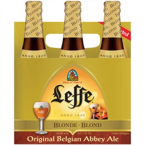 Leffe Blonde Original Belgian Abbey Ale, 6 bottle / 11.2 fl. oz - King Soopers