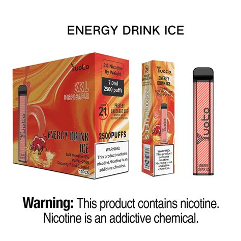 Buy Yuoto Xxl Energy Drink Ice Disposable Vape Puffs From Aed