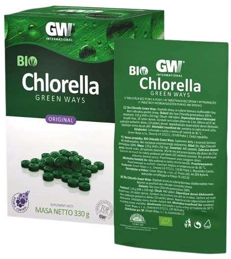 Green Ways Bio Chlorella Tabletki G Naturalna Pyrenoidosa Detoks