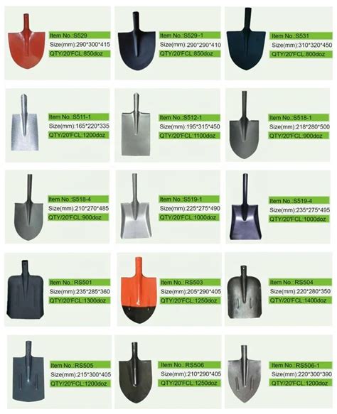 All Types Of Spade Shovel Hhead - Buy Spade Shovel Head,All Types Of Spade,Types Of Spade Shovel ...