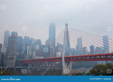 Chongqing Cityscape in Fog, China Editorial Photography - Image of ...