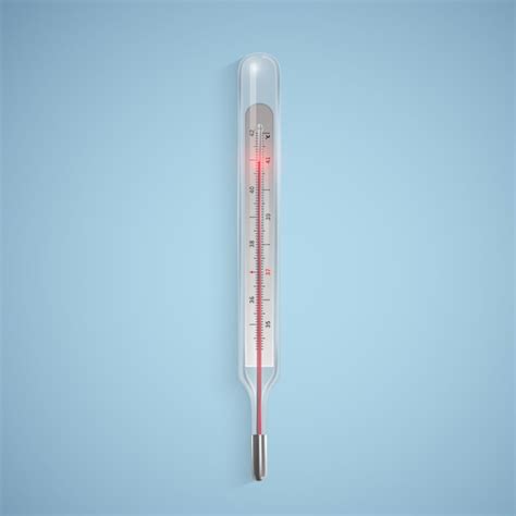 Premium Vector Realistic Glass Thermometer