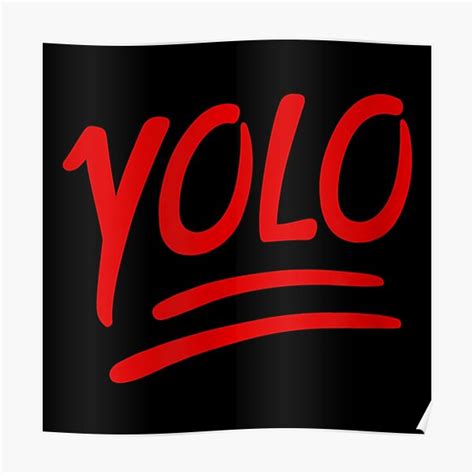 Yolo Emoji Red Version Poster For Sale By Cooperskiles Redbubble