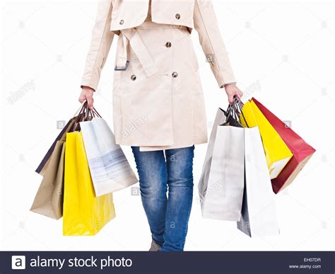 Woman With Shopping Bags Stock Photo Alamy