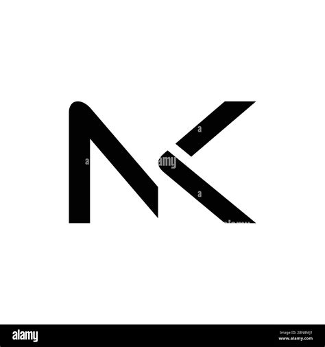 Initial Letter NK Logo Design Vector Template. Creative Abstract NK ...
