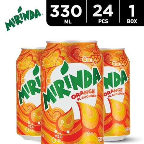 Buy Mirinda Orange Can 24 x 330 ml توصيل Taw9eel